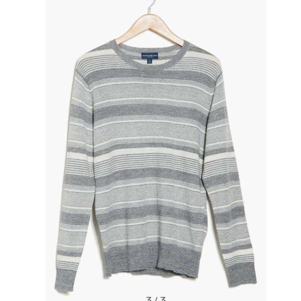 NWT Peter Millar Keys merino wool linen blend crewneck sweater - LARGE